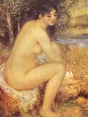 Siddende pige, 1883