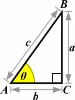 Sider og vinkler i en retvinklet trekant
