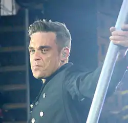 Robbie Williams: fast medlem af Take That i årene 1989-1995 og igen fra 2010-2014. (Foto: Progress Tour i 2011)