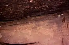 Hulemaleri af tyre, Teruel, Spanien