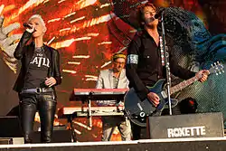 Roxette under en optræden i Weert i 2011.