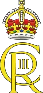 A logo with "CR III" and a crown (coloured)