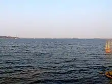 Roztoka Odrzańska, udløbet af floden Oder, ved Police i Polen.