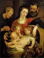 Pieter Paul RubensThe Holy Family. 114 x 80 cm.