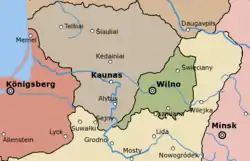 Central-Litauens placering