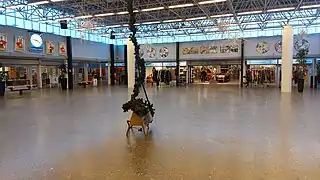 Det sydøstlige hjørne af centrets centrale torv november 2022