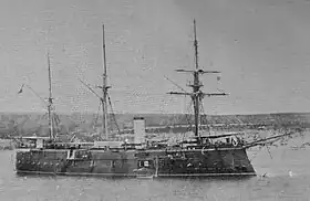 Prinz Eugen efter "ombygning" (ca. 1880).