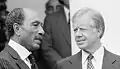 Anwar Sadat og Jimmy Carter i 1980