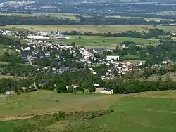 Udsigt over Saillagouse fra øst