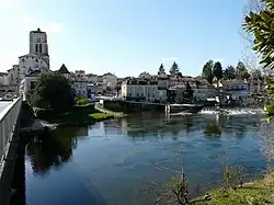 Udsigt over Isle mod Saint-Astier