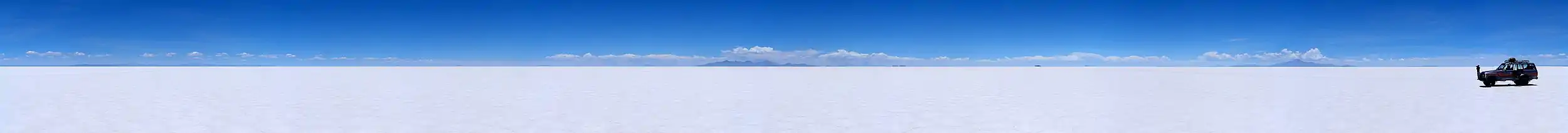 Panorama over Salar de Uyuni