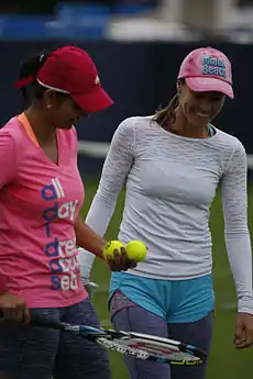 Sania Mirza og Martina Hingis