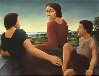 Figurer i et landskab, ca. 1930Figuren in Landschaft