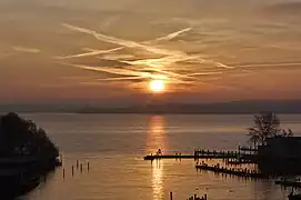 Solopgang ved halvøen Marstall