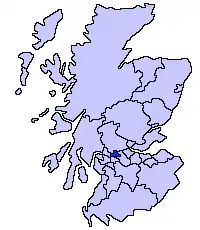 Placering af East Dunbartonshire i Skotland