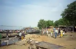 Marked i Ségou  ved bredden af Niger