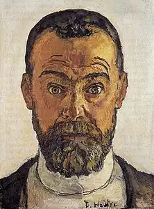 Selvportræt med opspilede øjne III, 1912Selbstbildnis mit aufgerissenen Augen III, 1912
