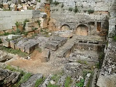 Anlæg med oliepresse i Serjilla (syd)