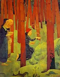 'L'Incantation ou Le Bois Sacré', (Besværgelsen eller den hellige skov),  1914