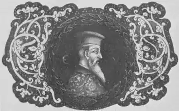 Ældst kendte billede af Skanderbeg (1477).