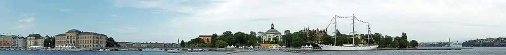 Panorama af Skeppsholmen.