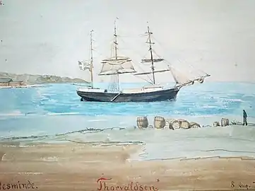 Skibet "Thorvaldsen", 1879