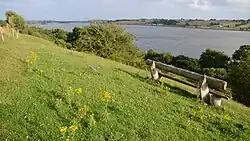 Udsigt fra skrænten på nordsiden