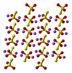 Krystalstruktur af natriumthiosulfat pentahydrat