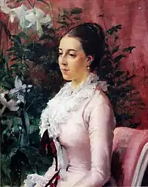 Sophie Manzey, 1880, Edelfelts forlovede i en kort periode
