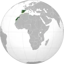 Anden spanske republiks placering