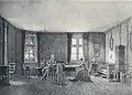 Kamma Rahbeks arbejdsværelse, spisestuen på Bakkehuset. Efter tegning af Chr. Hetsch