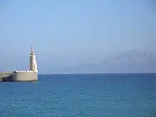 Europas sydligste punkt med bjergene i Marokko i baggrunden