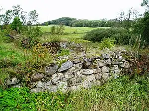 Nærbillede af ruinen