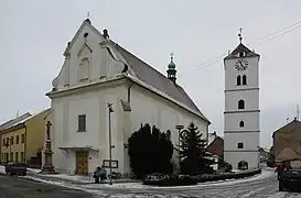 Sognekirkeen St. Martin og det hvide tårn