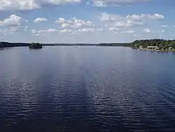 Ströms Vattudal ved Strömsund, set mod nord.