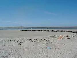 Stranden ved Yttersum ved ebbe (lavvande)