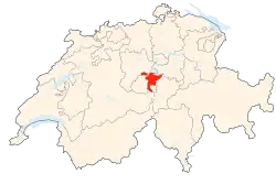 Kort som viser hvor i Schweiz Nidwalden ligger