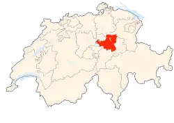 Kort som viser hvor i Schweiz Schwyz ligger