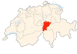 Kort som viser hvor i Schweiz Uri ligger