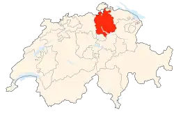 Kort som viser hvor i Schweiz Zürich ligger