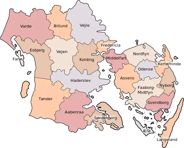 Region Syddanmarks kommuner