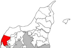 Sydthy Provstis beliggenhed i Aalborg Stift