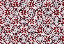 Nærbillede af hæklet borddug