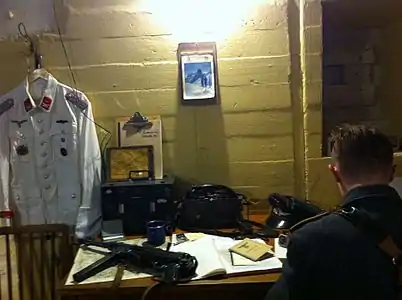 Kontorbord ved øvelse