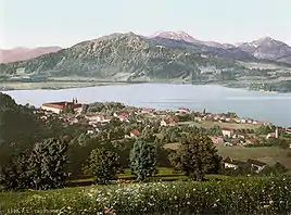 Tegernsee på et stik fra 1900