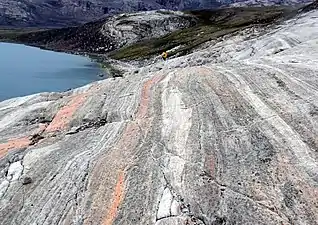 Isskuret stribet marmor fra Baffin Island