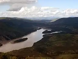 Yukonfloden nær Dawson City