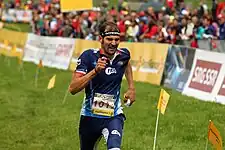 Thierry Gueorgiou i opløbet ved VM i Lausanne, Schweiz.