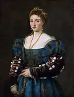 TitianIsabella d'Este. 100 x 75 cm.