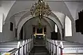 Tjele Kirkes indre set mod øst.